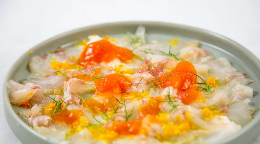 Sashimi di branzino